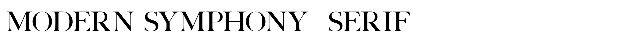 Modern Symphony  Serif image